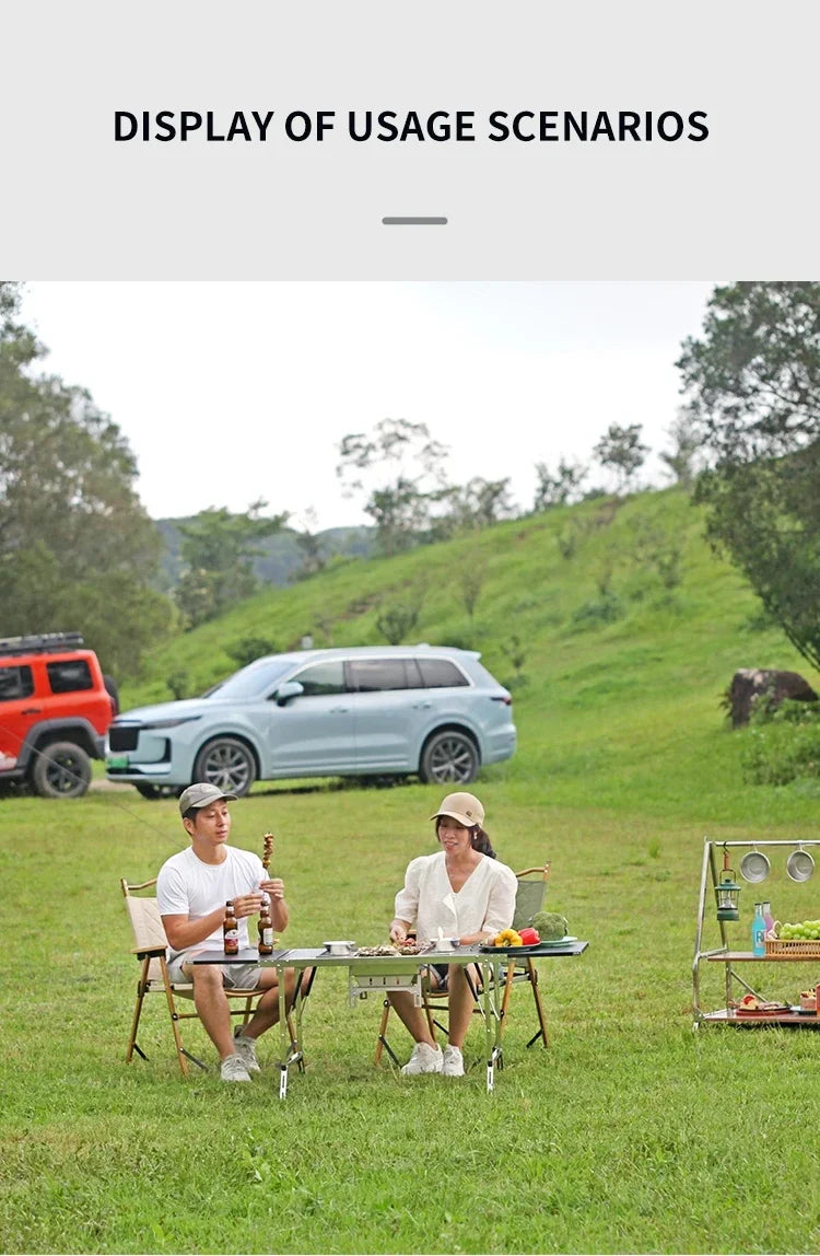 IGT Outdoor Stainless Steel Folding Barbecue Charcoal Grills Portable Camping Small Barbecue Oven Wild Journey