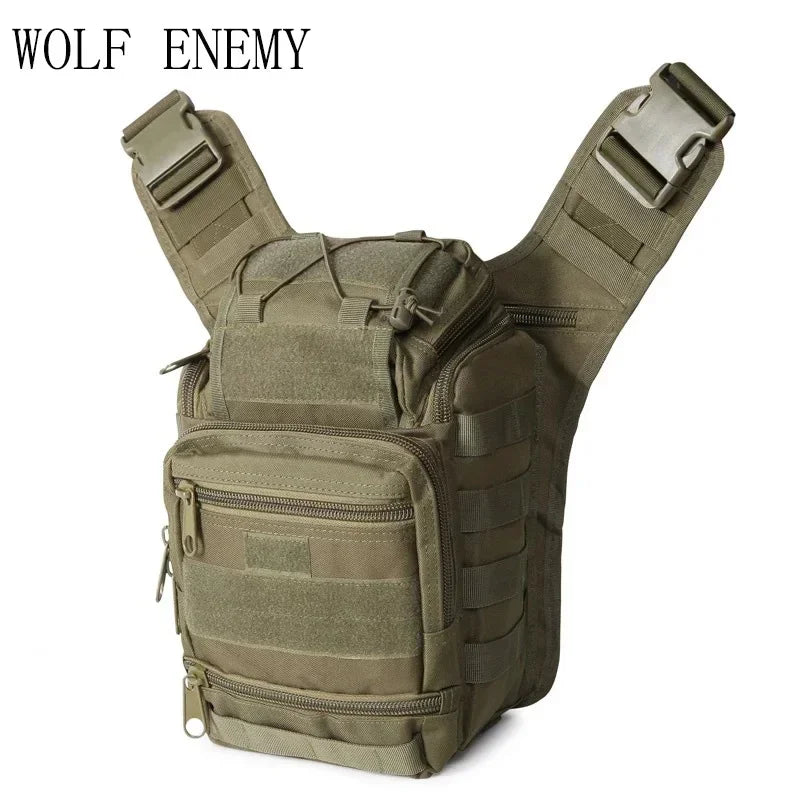 Large Hunting Sling Backpack EDC Tactical Shoulder Bag Molle  Chest Pack Waterproof Outdoor Camping Trekking Camera Pack