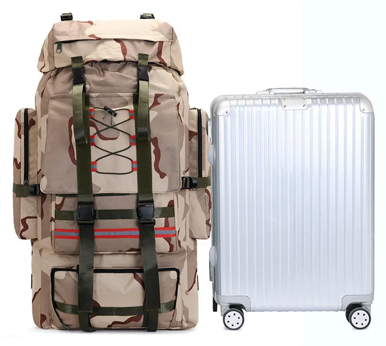 Super Backpack 130L Outdoor Extra Large Travel Bag Tent Camping Rescue Capacity Luggage Backpack for men and women