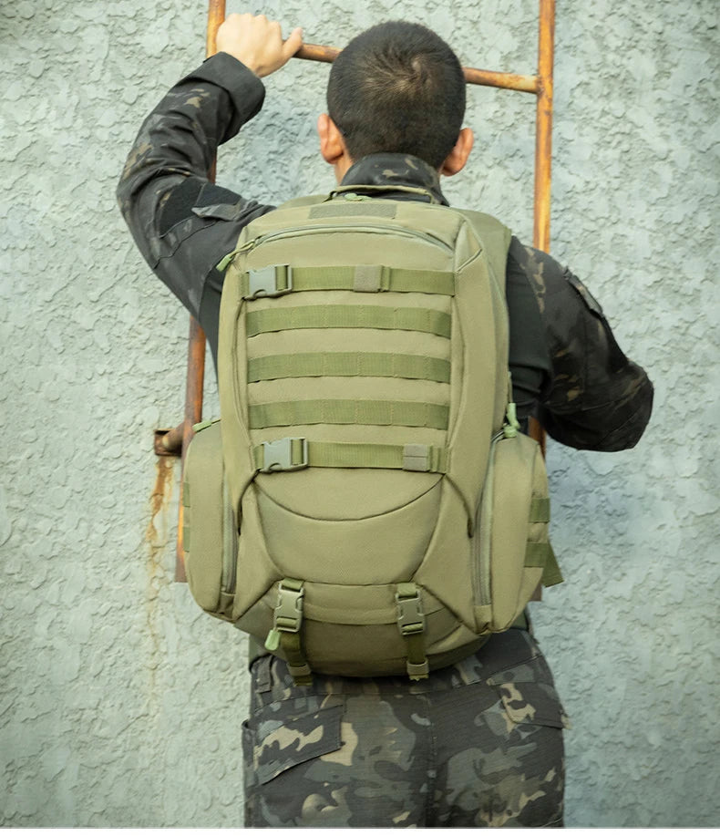 55L Tactics Backpack High Capacity Camping Backpacks Outdoor Army Camouflage Shoulder Bag Multifunction Fashion