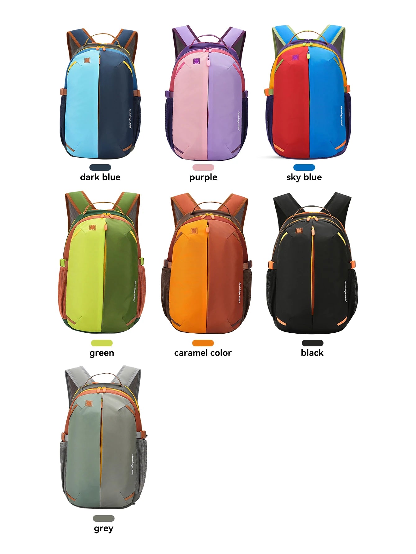 WRELS Outdoor Backpack Lightweight Breathable Schoolbag Waterproof Multi-role Backpack Large Capacity Outdoor Climb Hiking Bag