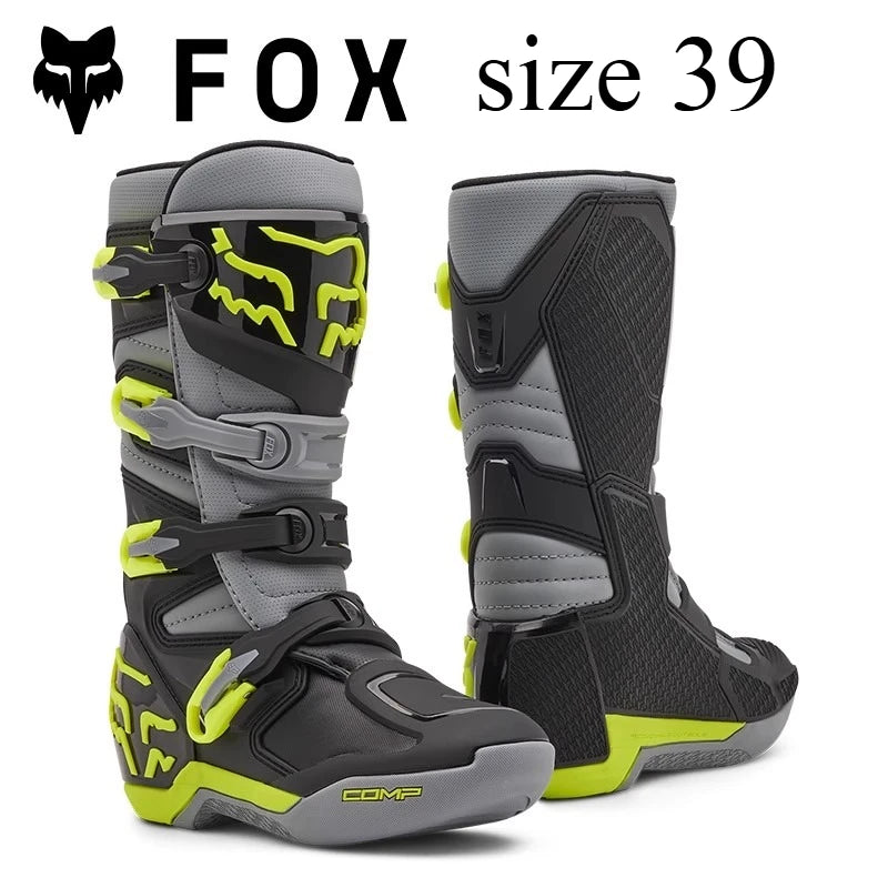 FOX Off-Road Boots Entry Level Comp Youth Motorcycle Boots for ATV/UTV Trail and MX Track Use ravel Shoes Botas Moto for kids