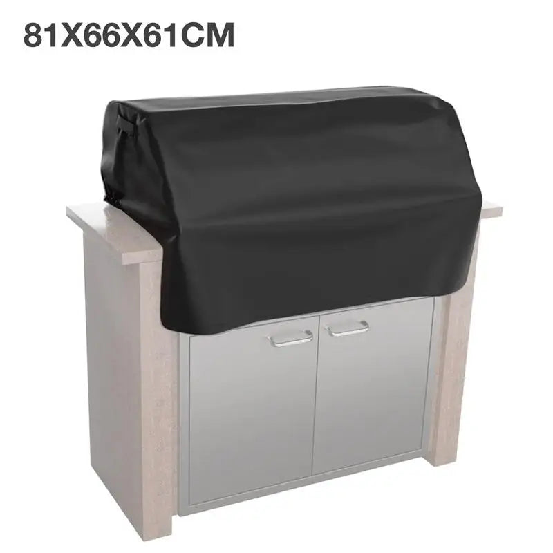 Waterproof Windproof Grill Covers For Built-In Barbecue Grill Top With Waterproof Coating Outdoor BBQ Grill Top Windproof Covers