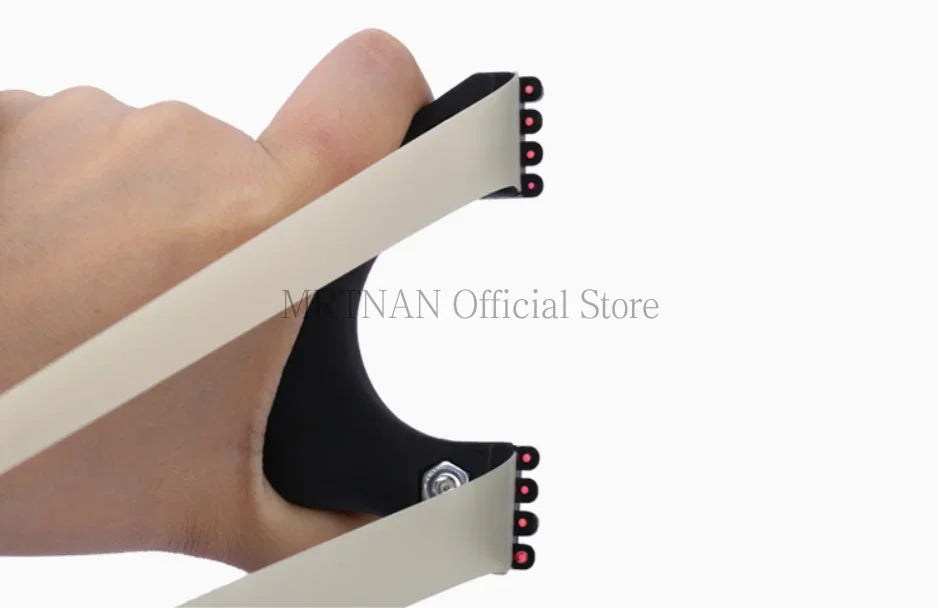 Outdoor Hunting Shooting Catapult Entertainment Accessories Toys Hunting Resin Slingshot Catapult with Flat Rubber Band for Hunt