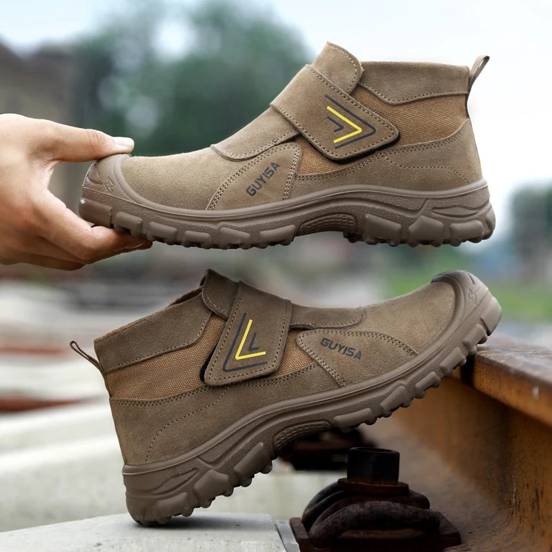Anti Scald Welding Work Shoes Anti-smash Anti-puncture Safety Shoes Men Protective Boots Wear Resistant Male Industrial Shoes