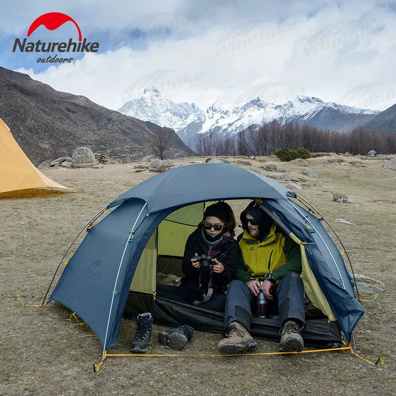 Naturehike 15D Cloud Peak Camping Tent Outdoor Camping Ultralight 2 Persons 15D Silicone 4 Seasons Hiking Tent With Free Mat
