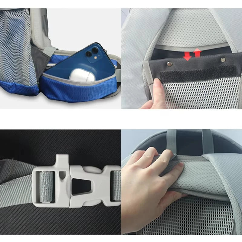 30L Outdoor Backpack Hiking Bag Multi functional Anti splash Mesh Frame Backpack for Tourism Ultra Light Travel Backpack