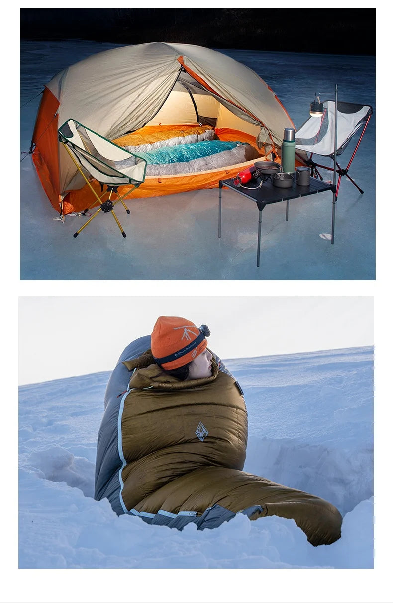 Black Ice Z-series 800FP Outdoor Camping Sleeping Bag Ultralight Coldproof Mummy Goose Down Tent Thickness Sleeping Bag