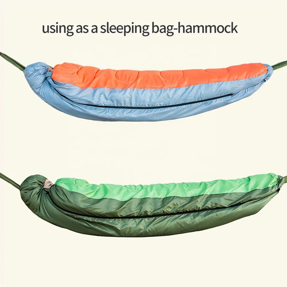 All Seasons Available 2 in 1 Outdoor Hammock Sleeping Bag Envelope Style for Camping