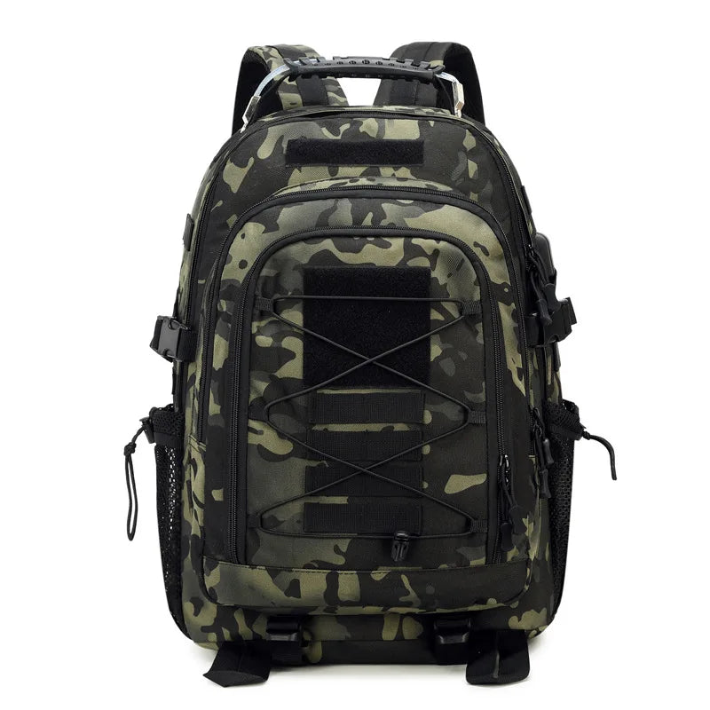 Tactical Outdoor Sports Backpack Large Capacity Anti Splash Wear resistant Travel Camping Mountaineering Bag Hiking Bag