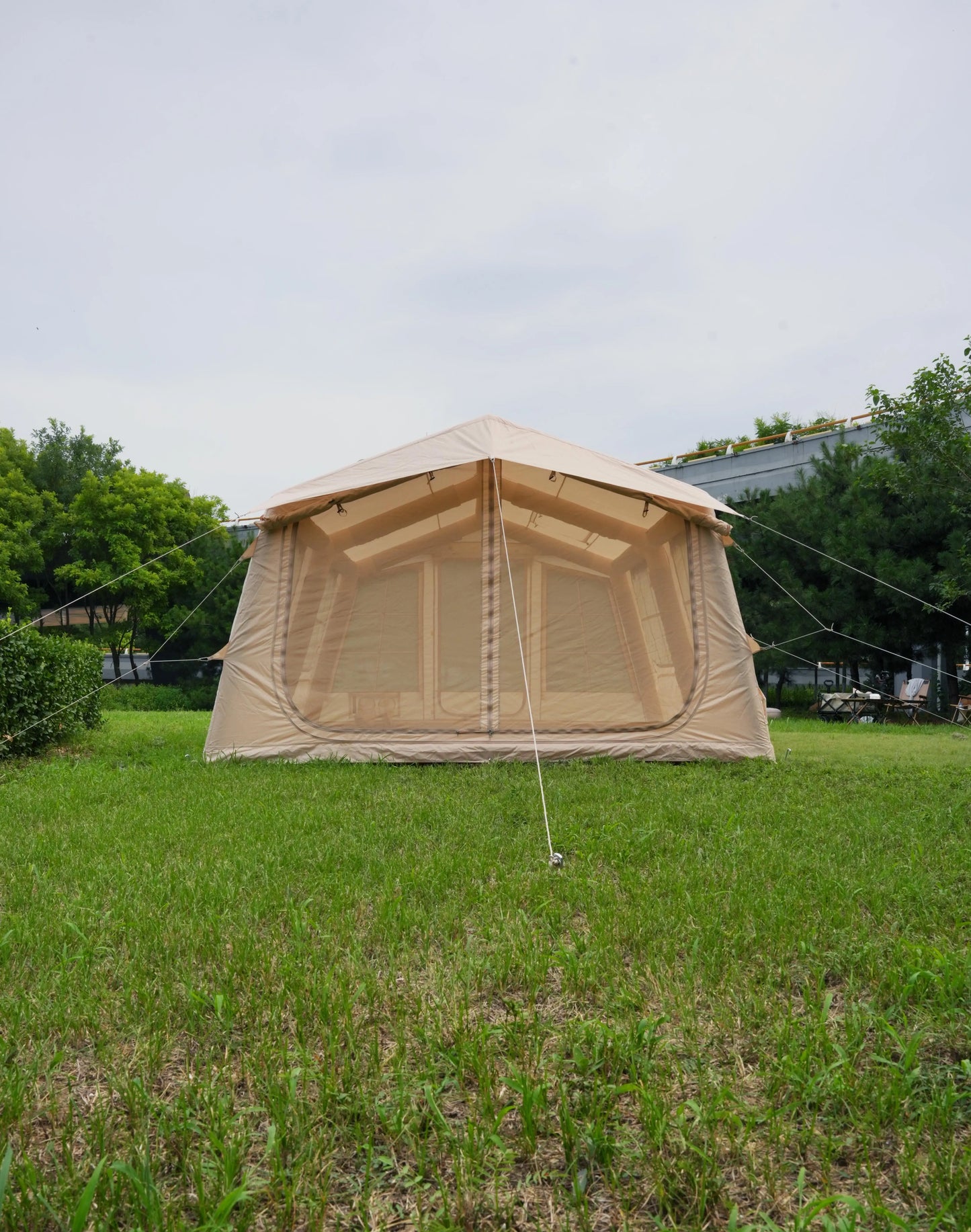 Large Inflatable Air Tourist Tent, Large Canvas Tents, Factory Glamping Cabin, Camping, Outdoor, Waterproof, 4 or 6 People