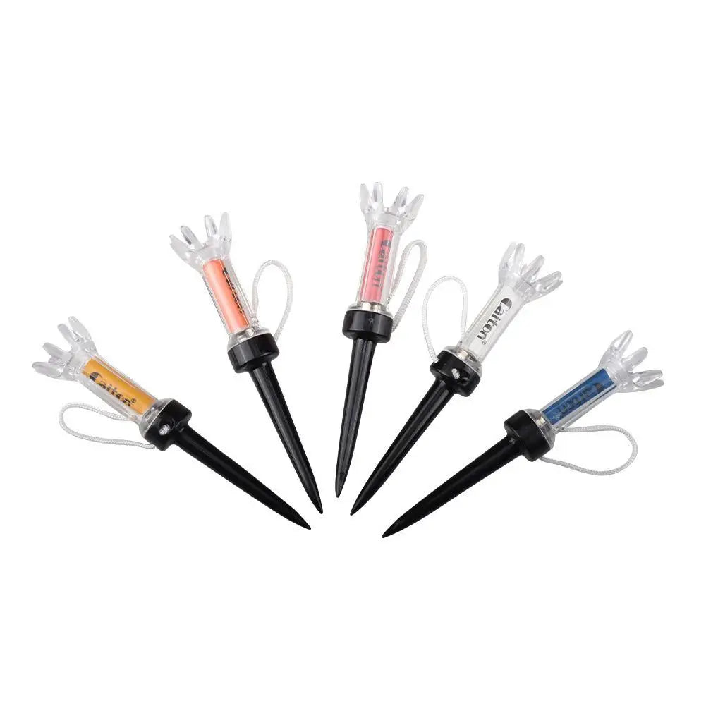 5pcs/set 79/90mm Magnetic Plastic Golf Tee Set Plastic Step Down Golf Ball Tee Holder Golf Training Practice Tees Accessories