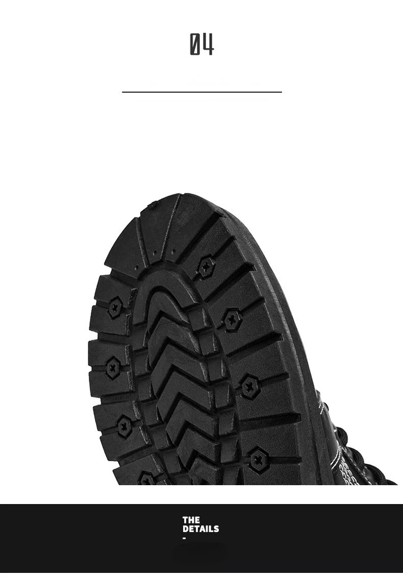 Luxury Men Boots Fashion Designer Motorcycle Boots for Men High Top Leather Casual Shoes Retro British Style Men Ankle Boots New