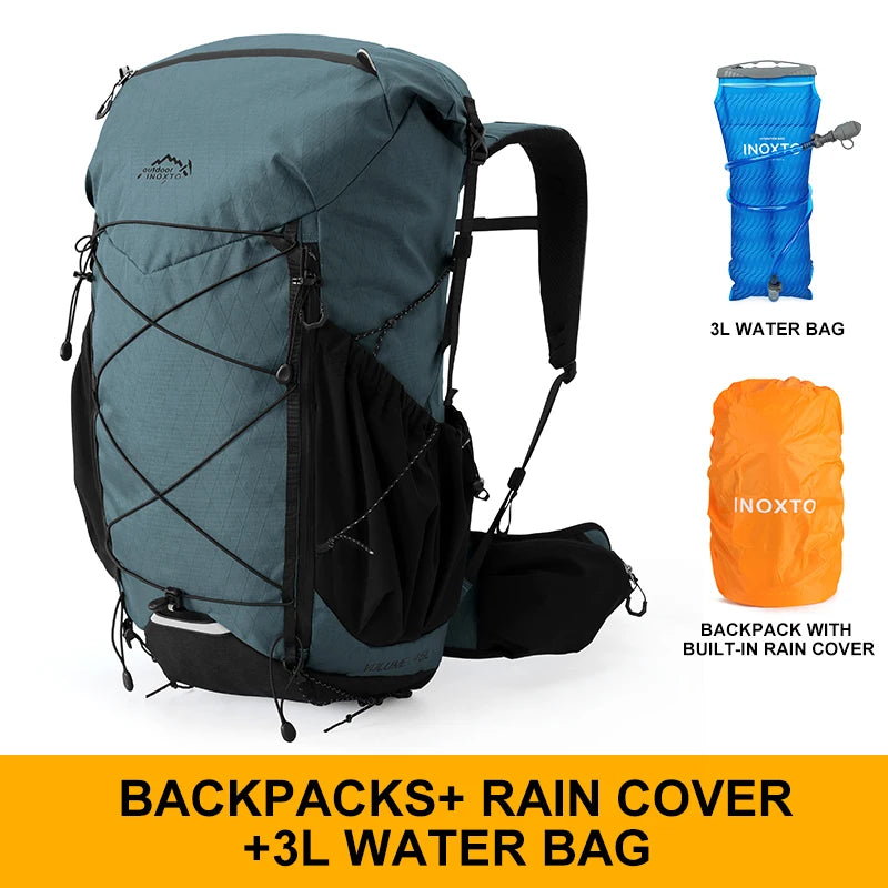 40L hiking bag outdoor backpacking hiking backpack outdoor hiking bag waterproof and breathable shoulder-lined backpack