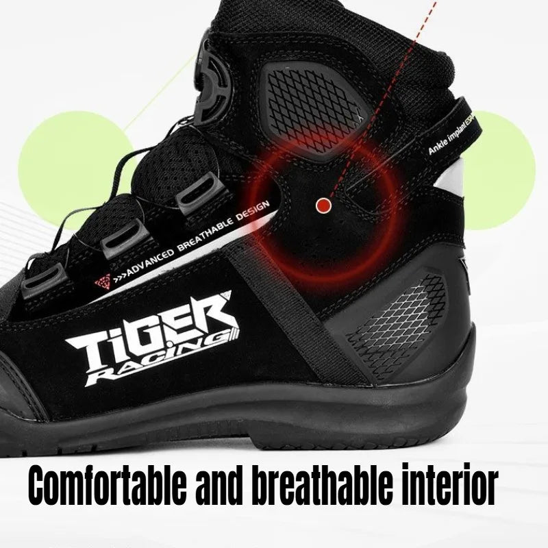 Motorcycle Shoes for Men, MTB Cycling Shoes, Winter Hiking High-Cut Boots, Tenis Masculino, Road Bicycle Sneaker，Casual Shoes