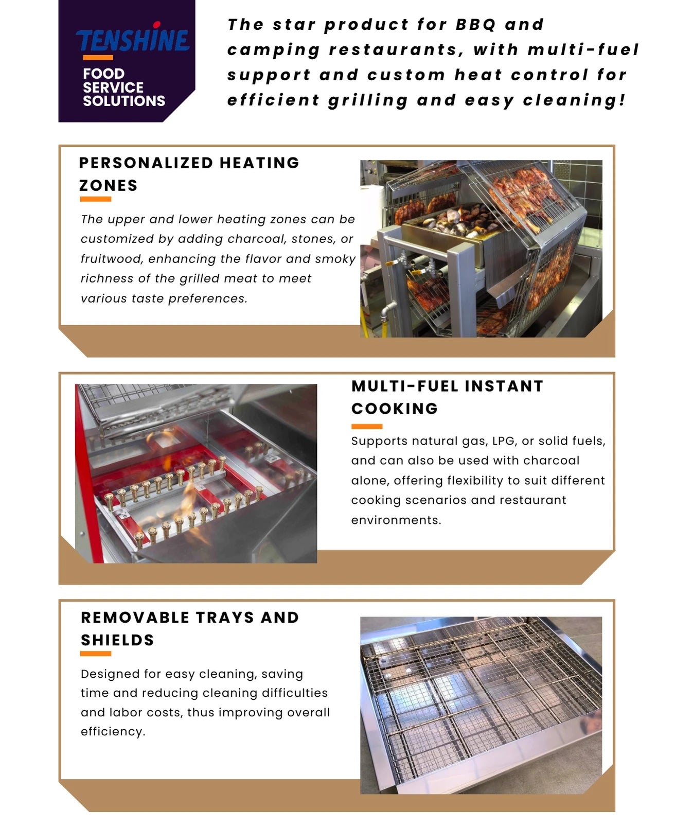 Hot Sale Barbecue Restaurant Charcoal Chicken Rotisserie Machine Truck 220V Flame Grill Broiler With Great Price