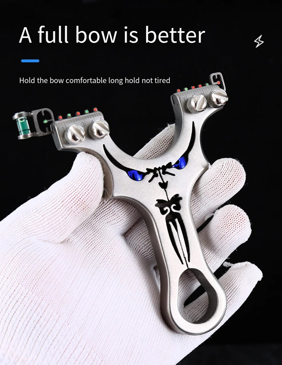 Assisted Aiming Slingsshot Double Screw Fast Compression Slingshot Outdoor Hunting Shooting Catapult Accessories