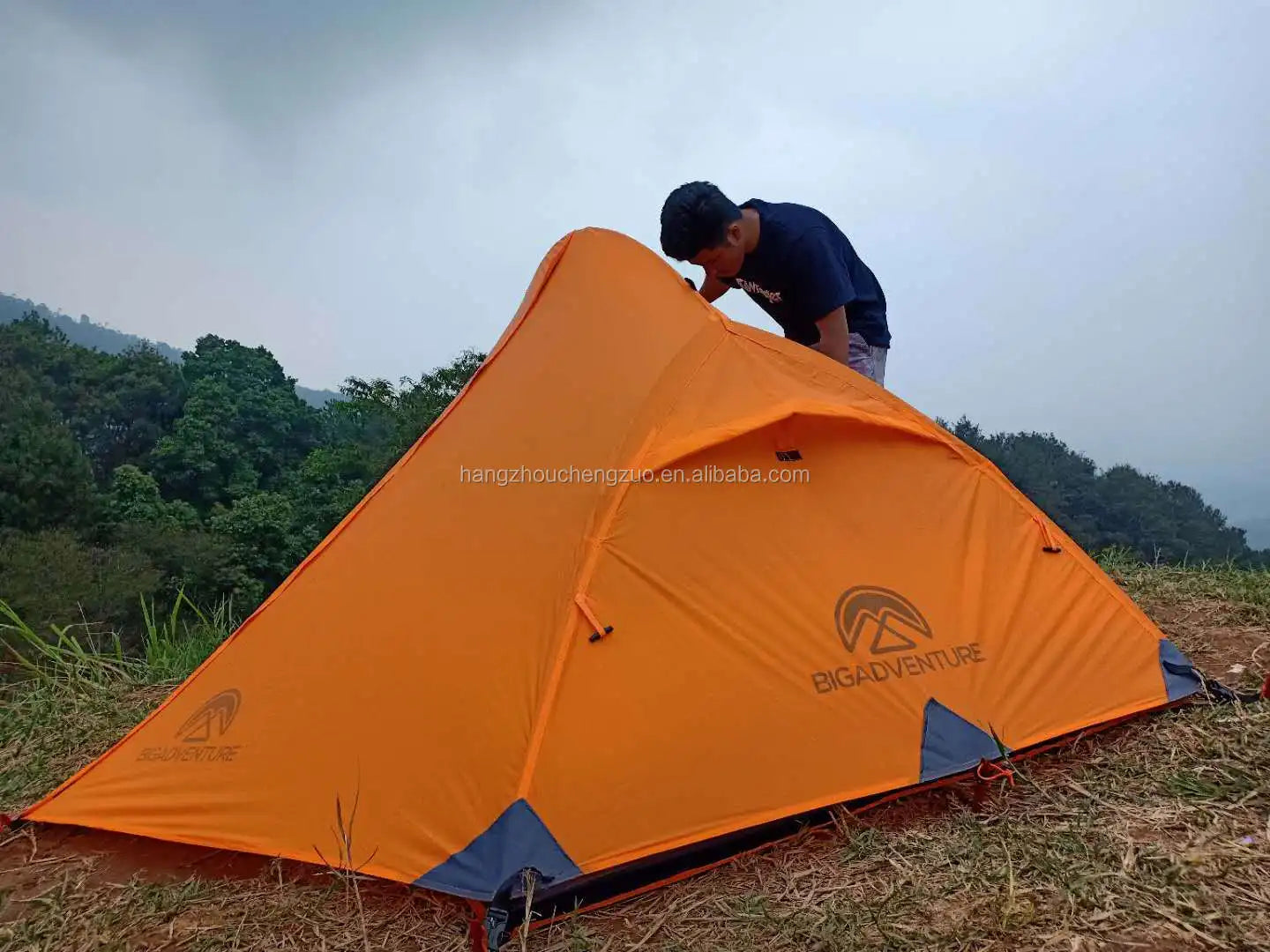 Nemo Hornet Self-standing Ultralight 2 Man Tent 20D Nylon Silicon Coated Backpacking Tent with 2 Door,20D Silicon Tent