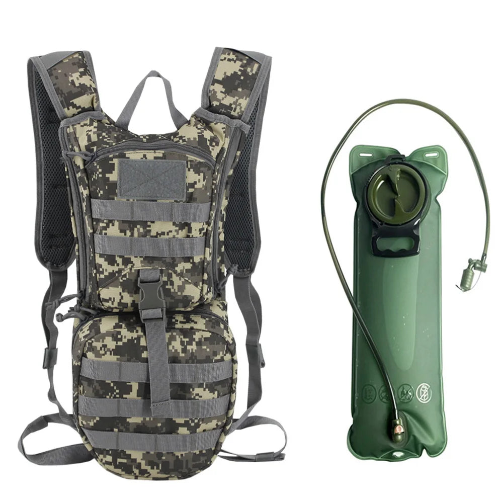 Outdoor Hydration Backpack Tactical Assault Outdoor Hiking Hunting Climbing Riding Bag Cycling Backpack Water Bag