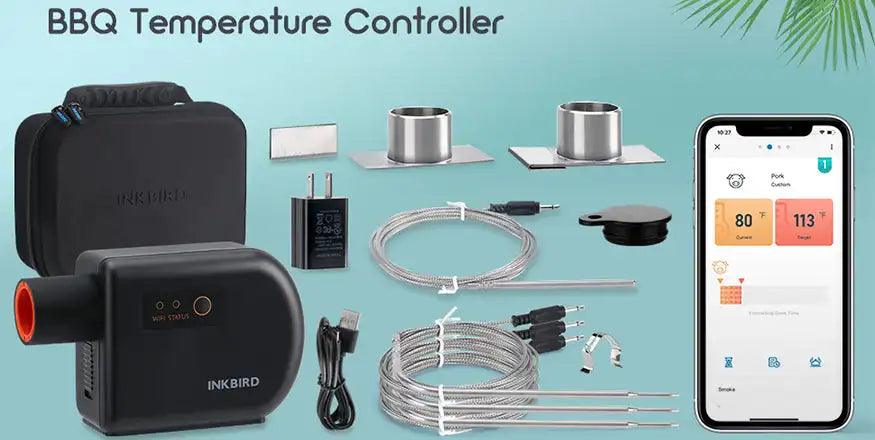 INKBIRD Oven Temperature Controller WiFi Bluetooth Automatic Smoker for Big Green Egg,Kamado Joe,Primo,Vision Grill,Akorn Kamado