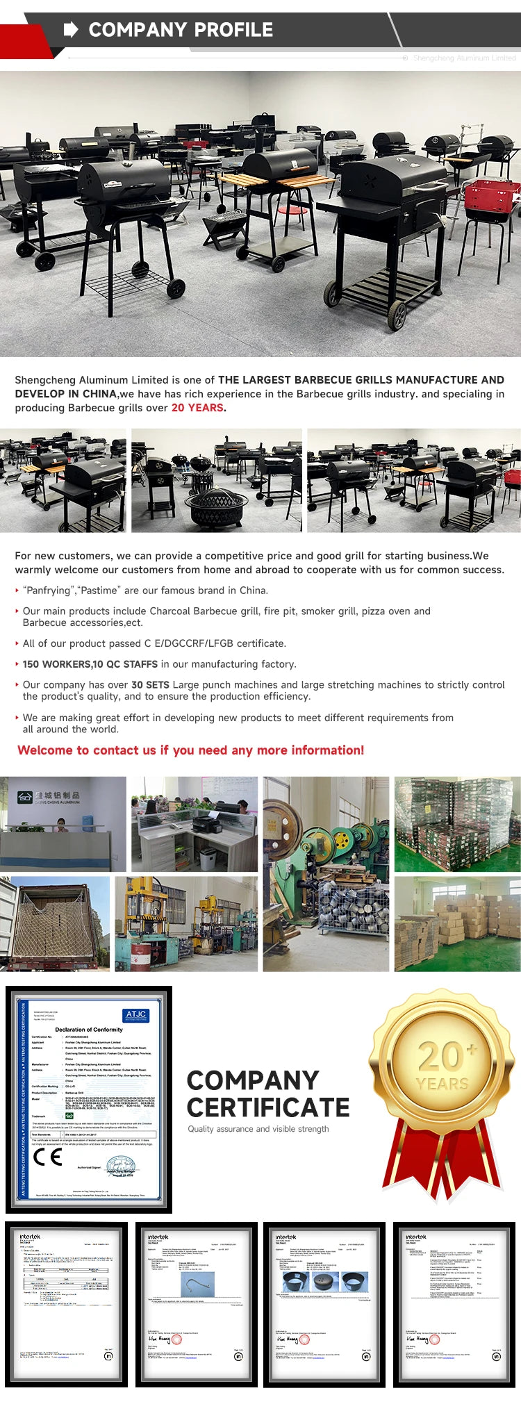 Outdoor Kitchen Barbeque Barbecue Large Heavy Duty Trolley Grill Barrel Charcoal Grill BBQ Smoker with Lid