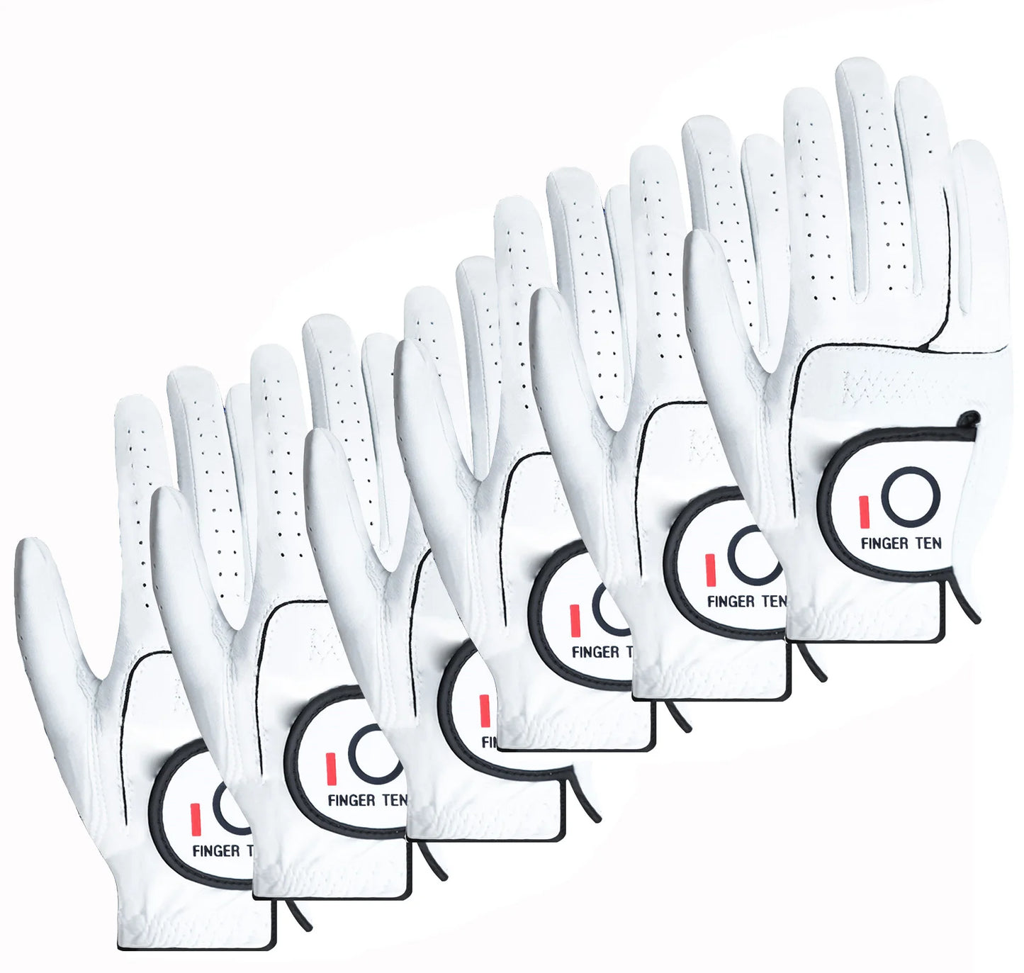 Left Right Hand Golf Gloves Men Leather Premium Cabretta Weathersoft Grip Golfer Glove Right Left Handed S -XL Drop Shipping