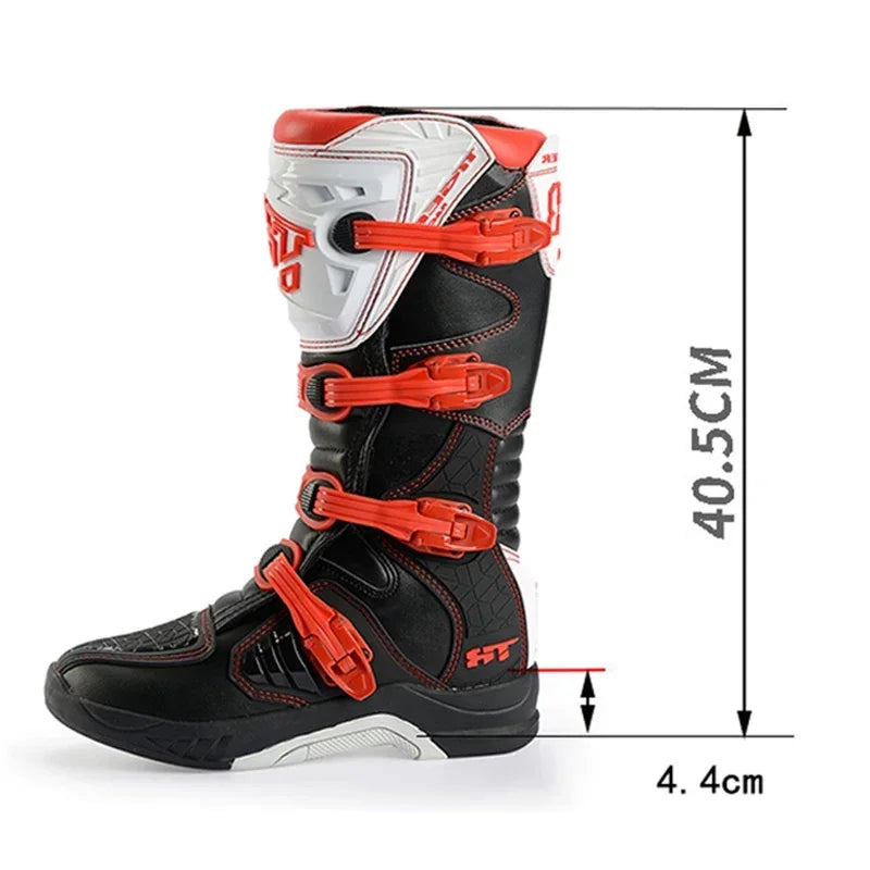 Motocross Enduro Professional Racing Boots Motorcycle Off-road Bottas Motorboat Shoes ATV MTB Motorcycle Long Racing Boots