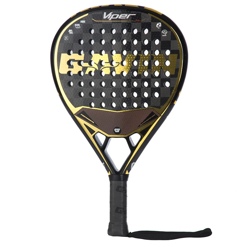 Diamond Shape Padel Racquet Tennis Racket 18K Gold Plated New 2025 Model for Sports Fitness Enthusiasts