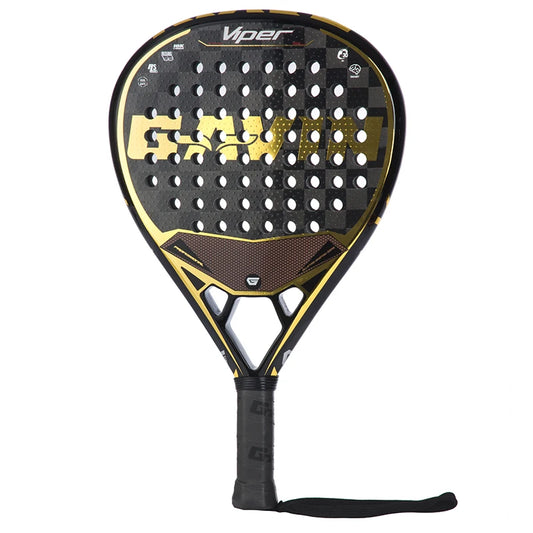 Diamond Shape Padel Racquet Tennis Racket 18K Gold Plated New 2025 Model for Sports Fitness Enthusiasts