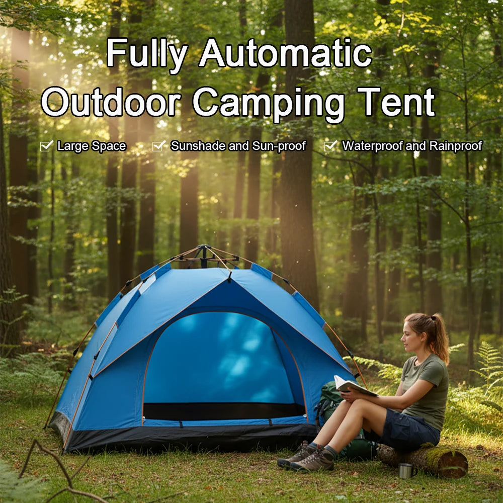 EMER Outdoor Camping Tent Automatic One-touch Tent Waterproof Picnic Tourist House for Travel Hiking Fishing Camping Supplies