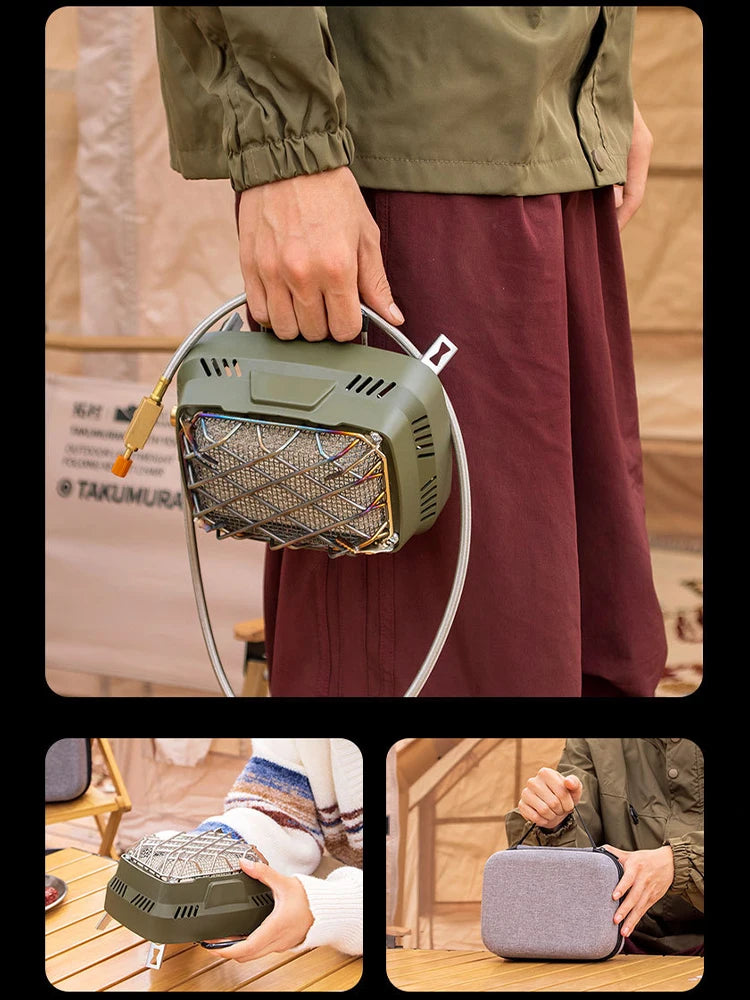 Portable Mini Dual-purpose Outdoor Multifunctional Heating Stove, Infrared Stove, Camping Stove Head Winter Camping for Heating