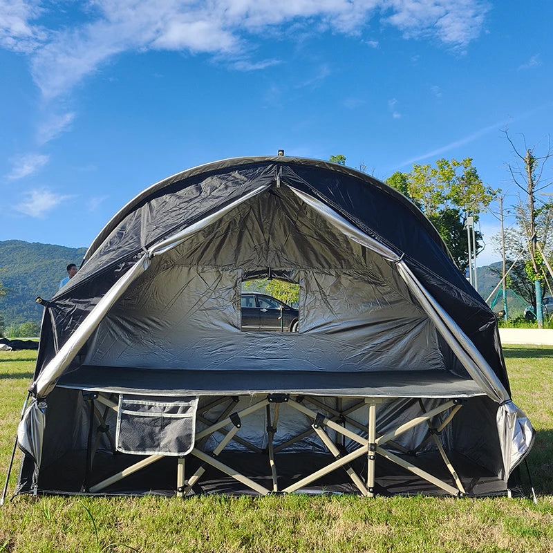 4-in-1 Camping Cot Tent, Backpacking 1 Person Camping Tent, Tent Cot Folding Off the Ground Tent,Fishing Tent,Sleeping Bed Tent