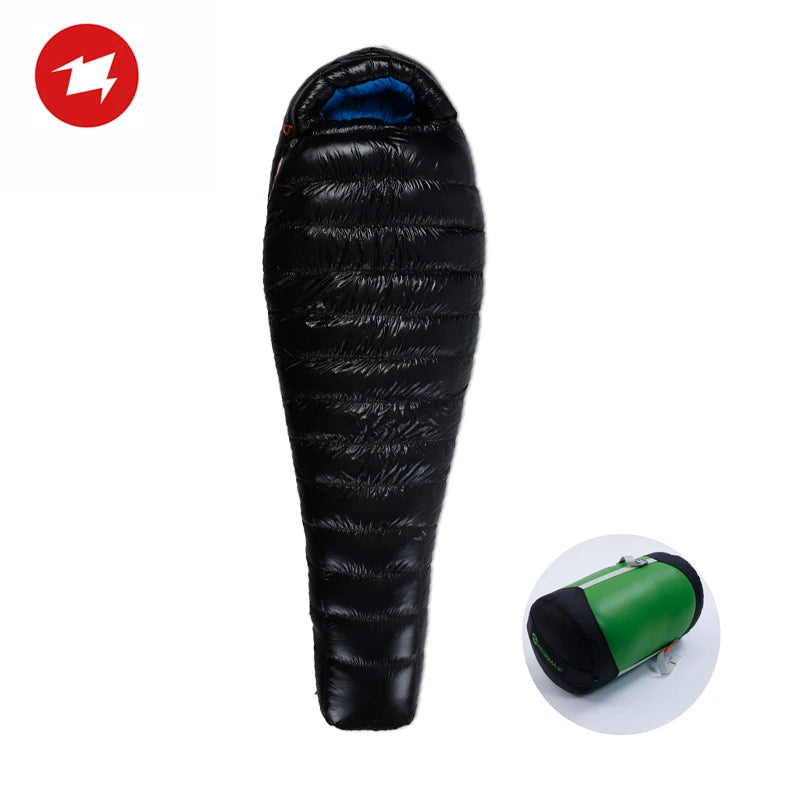 AEGISMAX D Duck Down Sleeping Bag Outdoor Camping Ultralight Mummy Stype Nylon Bag