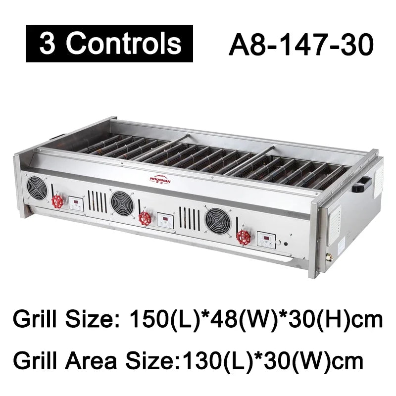 A8 Gas Large Barbecue Grill Commercial Grill Machine Restaurant