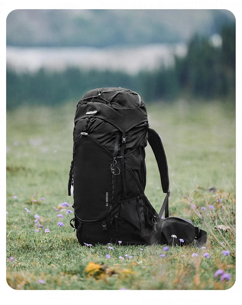 Naturehike 70L Hiking Backpack Outdoor Rainproof With Rain Cover Knapsack Climbing Shoulder Bag Travel Camping Rucksack Portable
