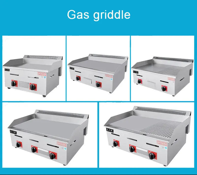 Commercial Flat Top Gas Griddles Stainless Steel Flat Plate Gas Grill Griddle BBQ Griddle Gas Grill for Sale