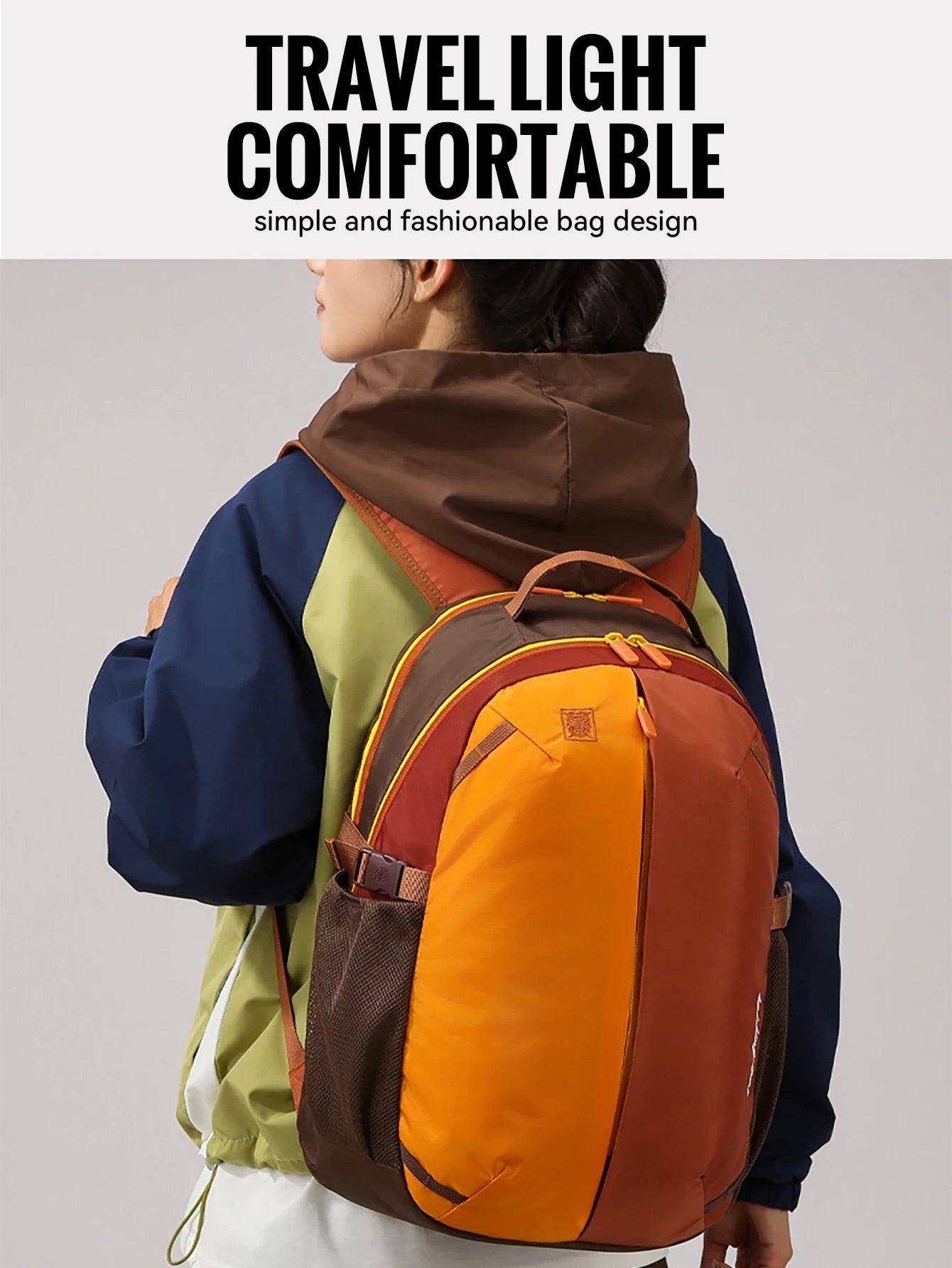 WRELS Outdoor Backpack Lightweight Breathable Schoolbag Waterproof Multi-role Backpack Large Capacity Outdoor Climb Hiking Bag