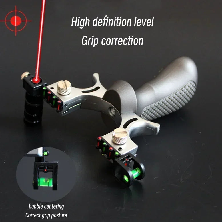 Hunting Slingshot High-power Laser Aiming Slingshot Outdoor Sports Shooting Game Practice Using High Precision Catapult