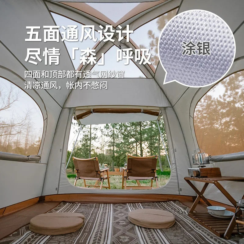 Naturehike-Ango Air Inflatable Tent, Outdoor Camping, Sun Protection, Quickly Open Folding Tent, Large Space, CNH23ZP12002