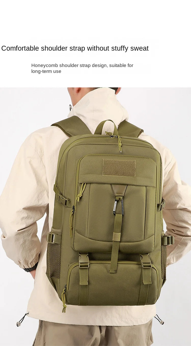 Oulylan Durable Portable Travel Shoulders Pack Versatile Outdoor Practical Climbing Bags Men Lightweight Large Capacity Backpack