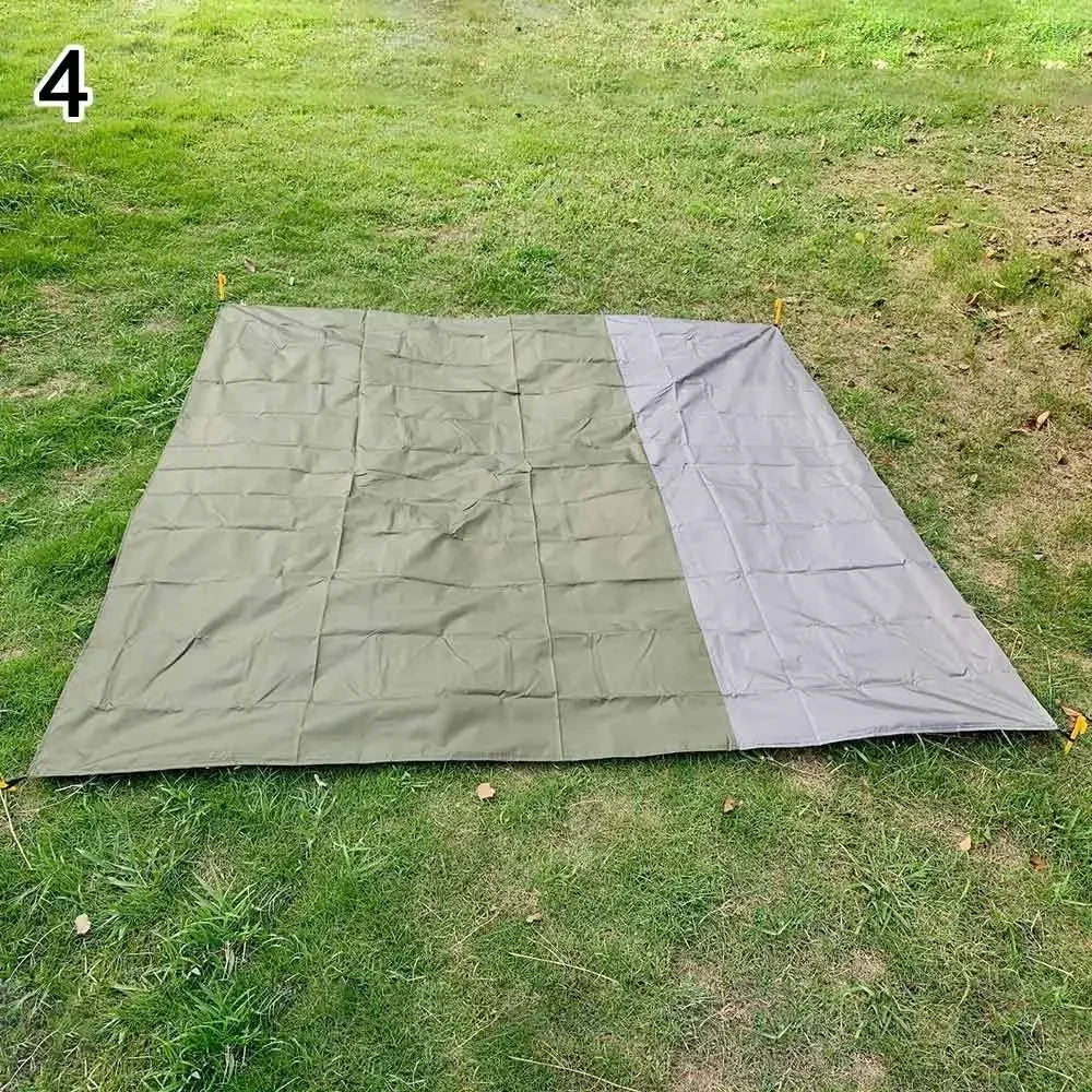 200*210cm Waterproof Tent Floor Tarp Picnic Mat Ultralight Pocket Tent Footprint Beach Tarp with Sack Camping Hiking Accessories