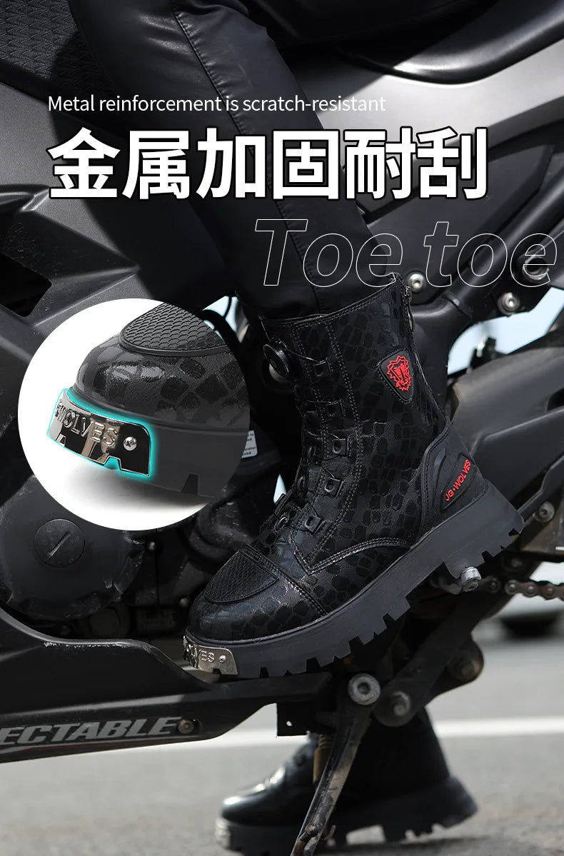 Motorcycle Wear-resistant Drop-proof Boots Women Motorbike Riding Shoes Breathable Biker Boots Motorboats Motorcycle Shoes Bota