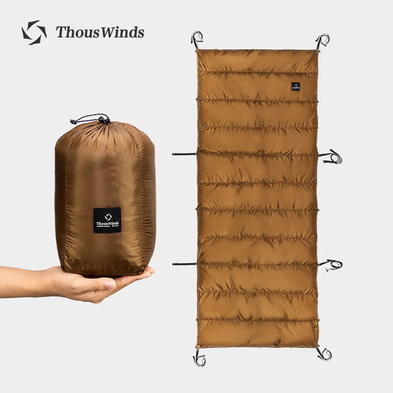 Thous Winds Camping Cot Down Winter Waterproof Sleeping Bag Down Camping Cot Down Backing Fit with Helinox Cot Camping Supplies