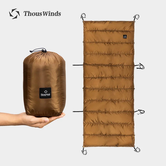 Thous Winds Camping Cot Down Winter Waterproof Sleeping Bag Down Camping Cot Down Backing Fit with Helinox Cot Camping Supplies