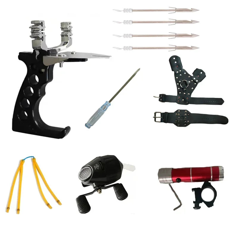 Big Power High-precision Fishing Slingshot With Laser Outdoor Hunting Catapult Outdoors Fishing Compound Bow Fishing Tools