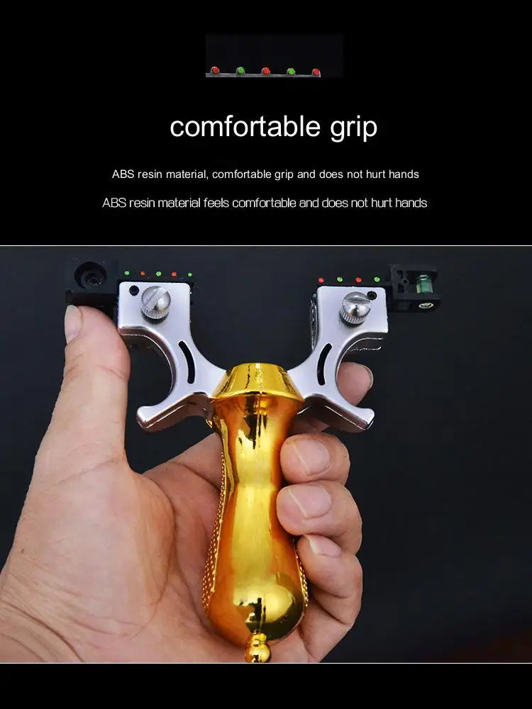 Powerful Slingshot with Laser Spirit Level Fast Press Bow Catapult Precision Infrared Outdoor Sports Hunting Shooting Sling Shot