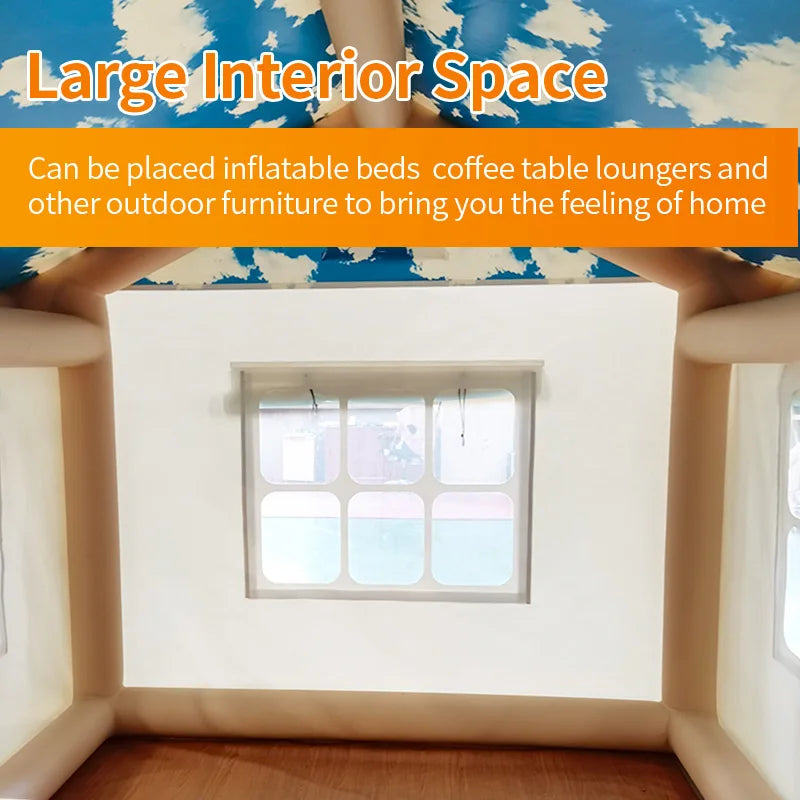 Waterproof Inflatable House for Multi Persons, Air Big Camping Tent, Custom Outdoor House, 2024