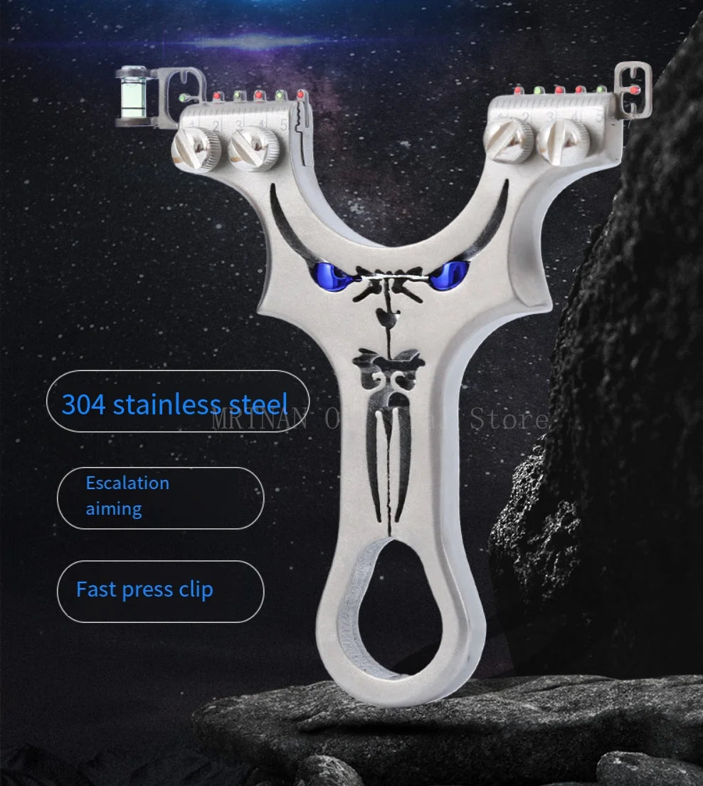 Assisted Aiming Slingsshot Double Screw Fast Compression Slingshot Outdoor Hunting Shooting Catapult Accessories