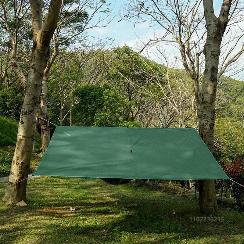 19 Hang Points Tent Tarp Survival Sun Shelter Shade Canopy Outdoor Backpacking Waterproof Camping Awning SunShade4 x4m 4x3m 3x3m