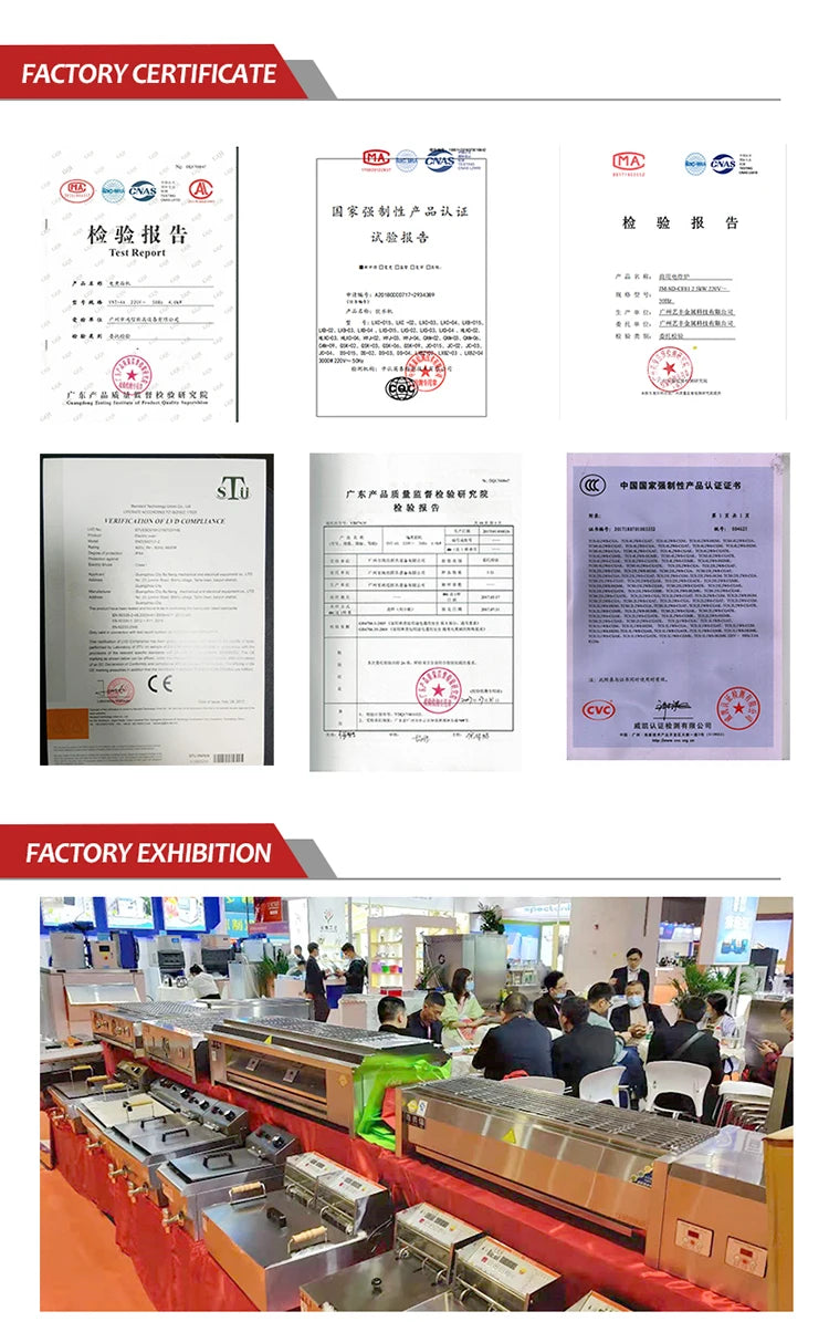 Supplier Stainless Steel Portable BBQ Gas Grill for Outdoor Camping and Restaurant Use